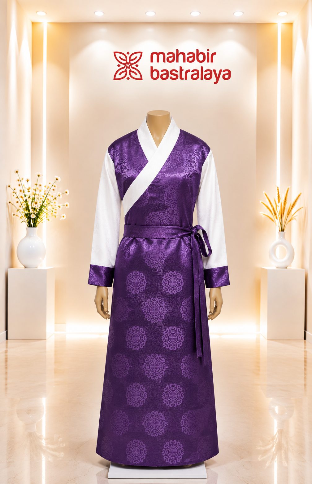 Tibetan Bakhu in Jacquard Fabric 1